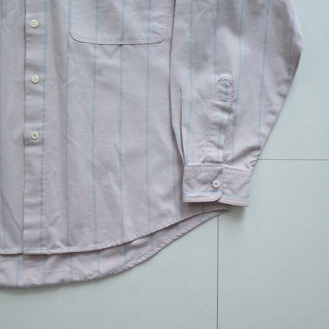 90s 리바이스 실버탭 빈티지 스트라이프 셔츠 L 상품이미지4