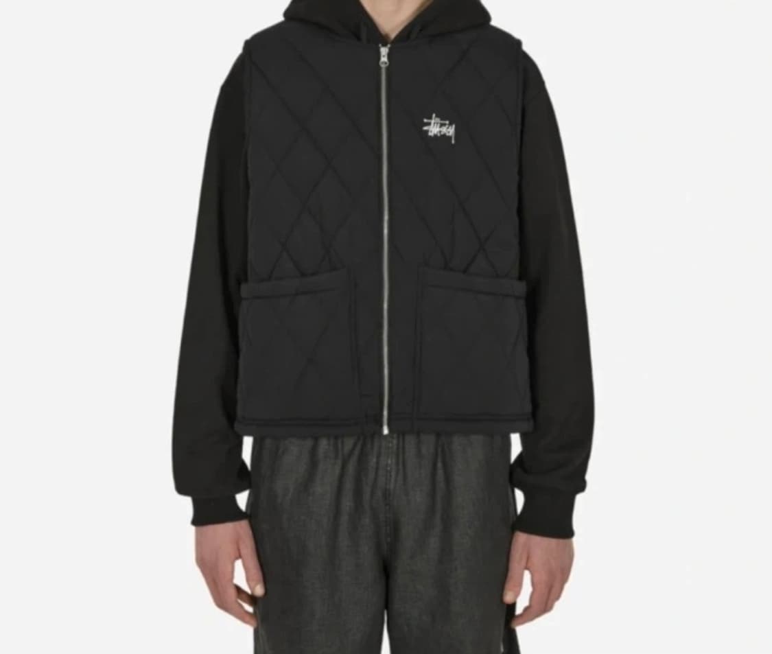 스투시 퀼팅 베스트 M사이즈 상품이미지2