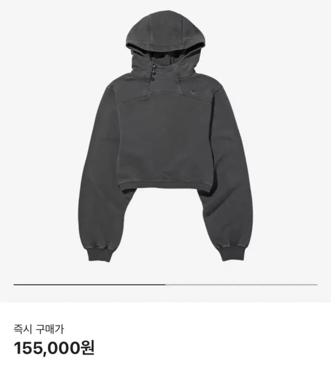 미스치프 버튼 후드티 M 상품이미지1