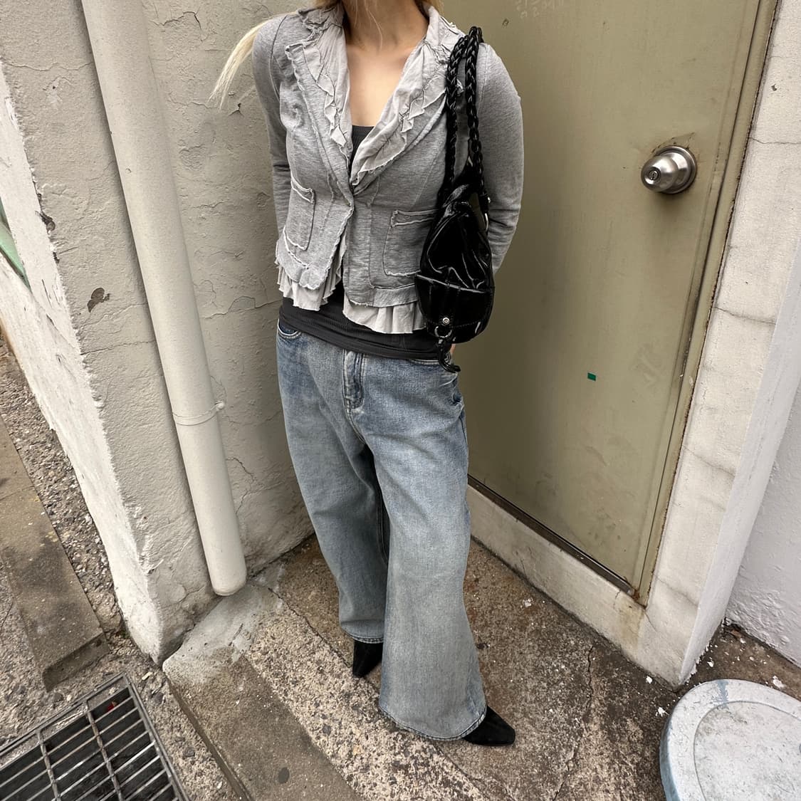 00s 빈티지 러플 단주 자켓 상품이미지9