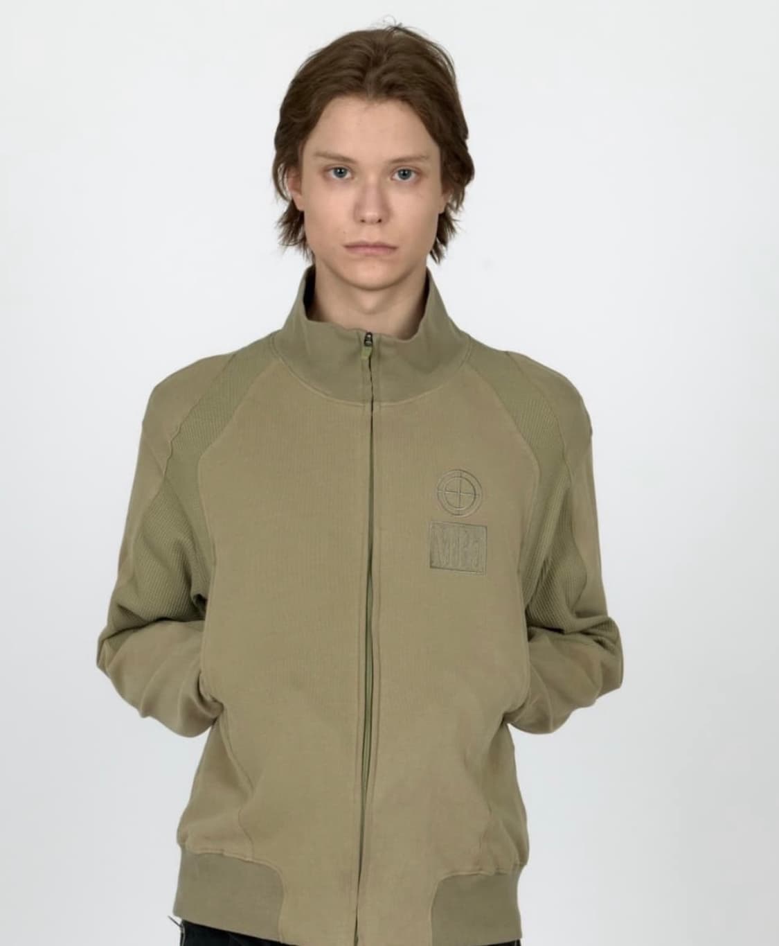 플라스틱 프로덕트 contast zipped jacket khaki s 상품이미지1