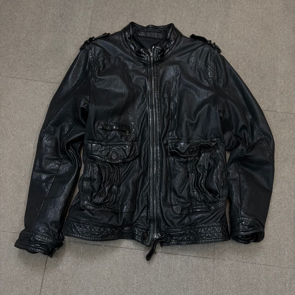 Neil Barrett 닐바렛 아카이브 버팔로 레더 자켓 L  상품이미지1