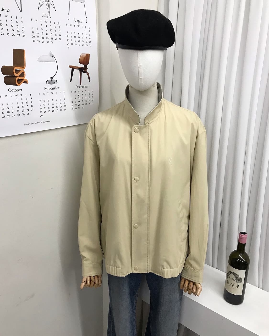 입생로랑 로고 블루종 자켓 상품이미지8