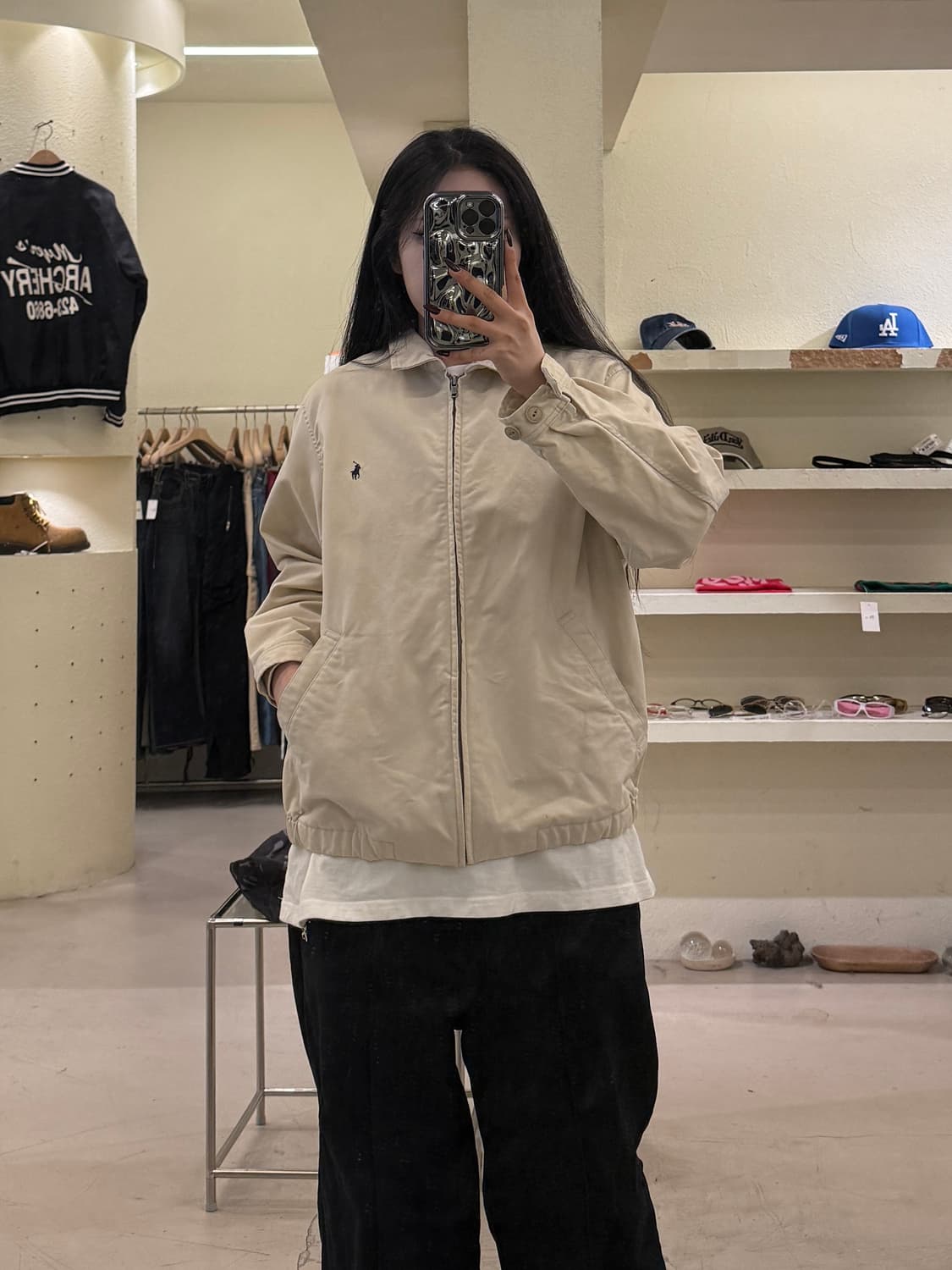 폴로랄프로렌 클래식 베이지 코튼 스윙톱 자켓 U1252 상품이미지1