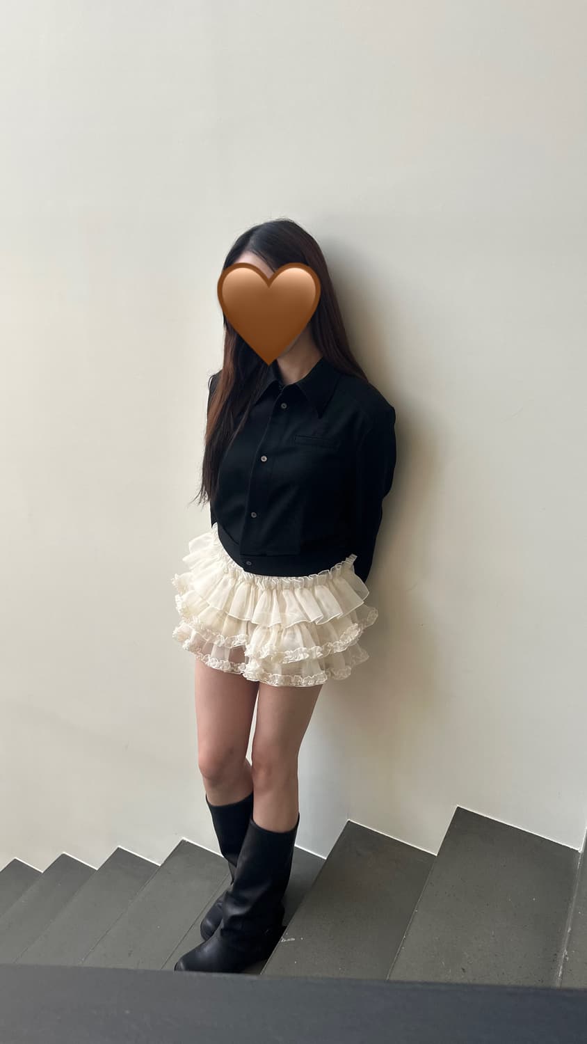 러프넥 튜튜 스커트 상품이미지2