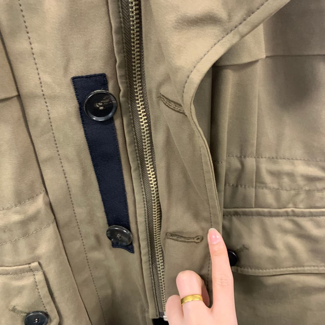 System 시스템 베이지 포켓 야상 자켓 상품이미지5