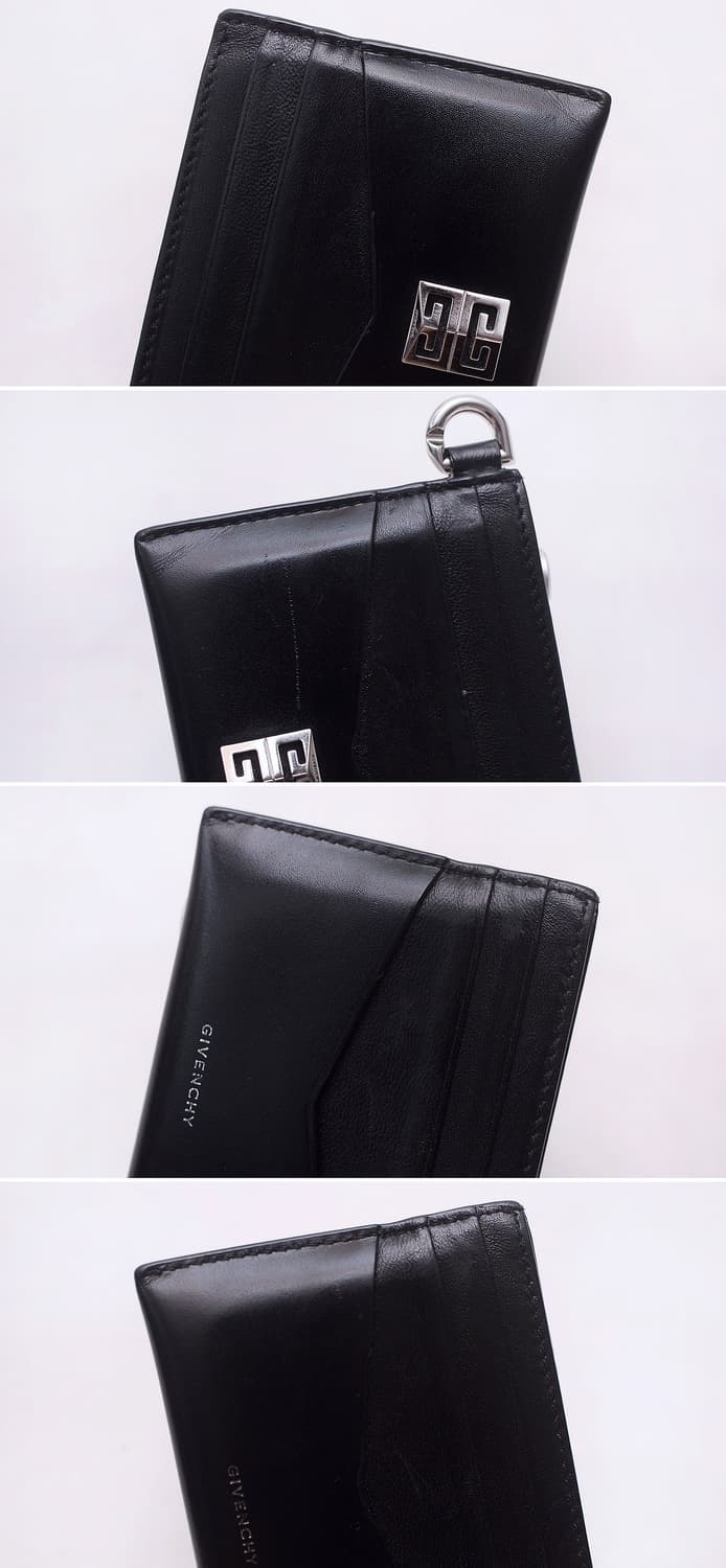 지방시 (GIVENCHY) 4G 메탈로고 은장 블랙 카드지갑 상품이미지5