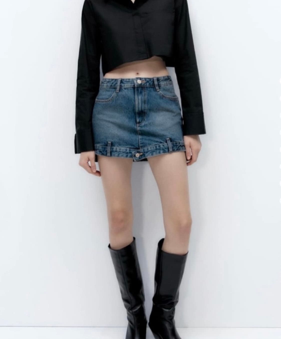 ZARA 데님 미니스커트 상품이미지2