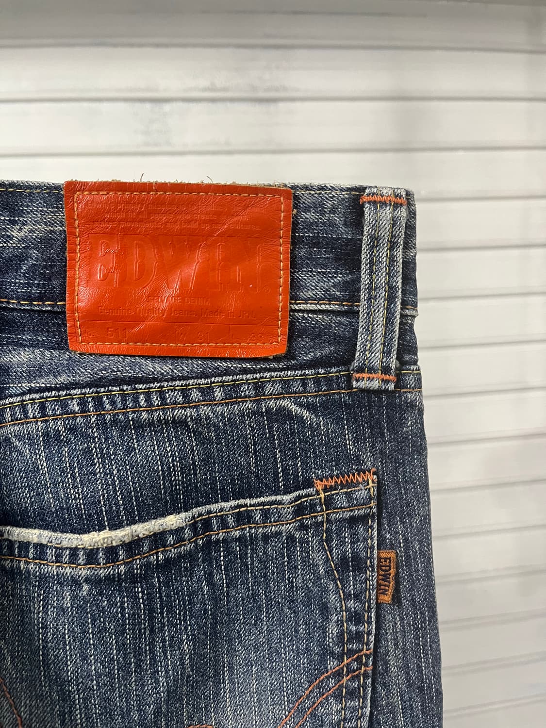 Edwin 505 x 511 orange-tab flare jean 상품이미지7