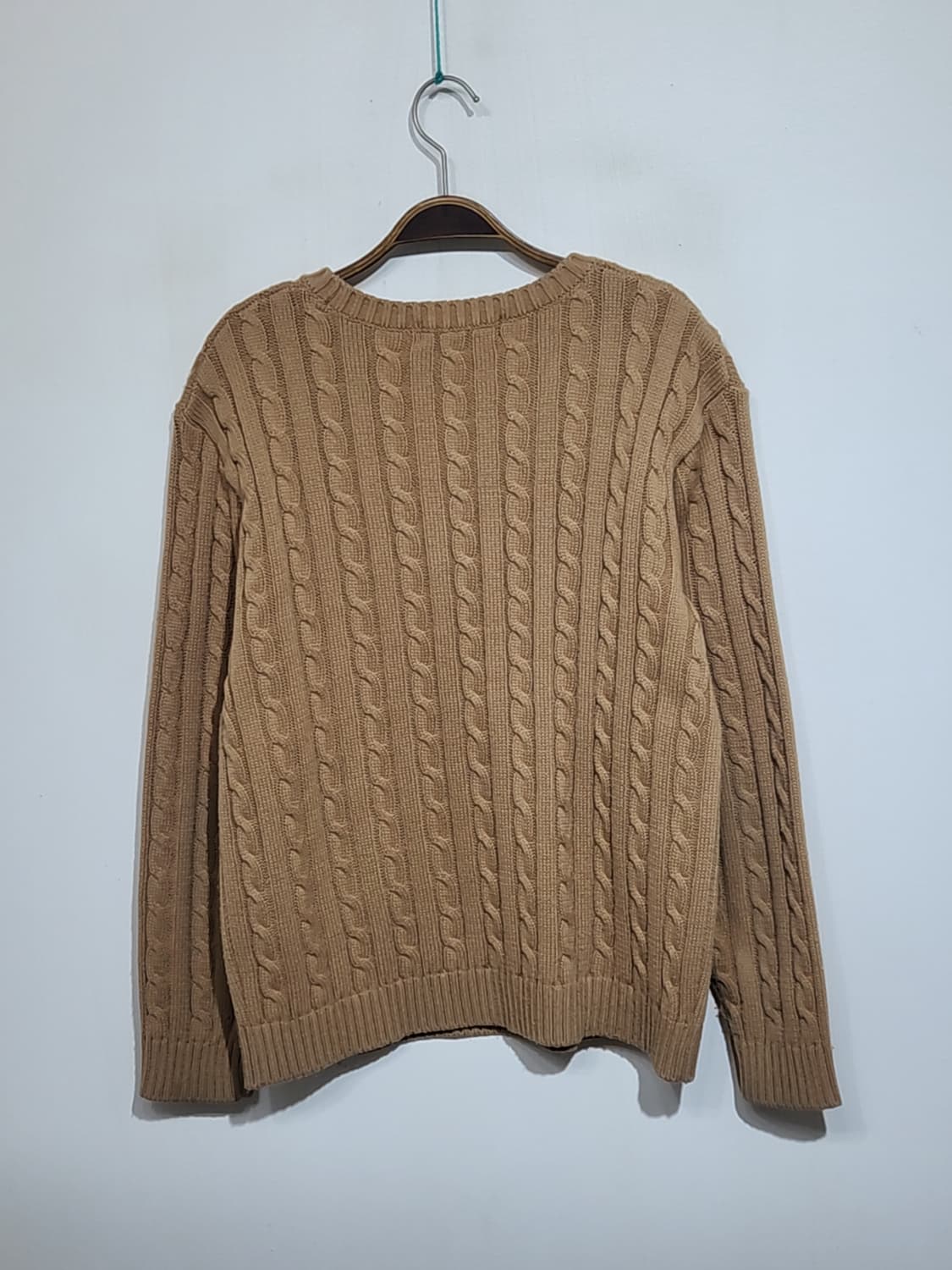 (L) 랄프로렌 폴로 꽈배기 니트 진베이지 케이블 스웨터  상품이미지6