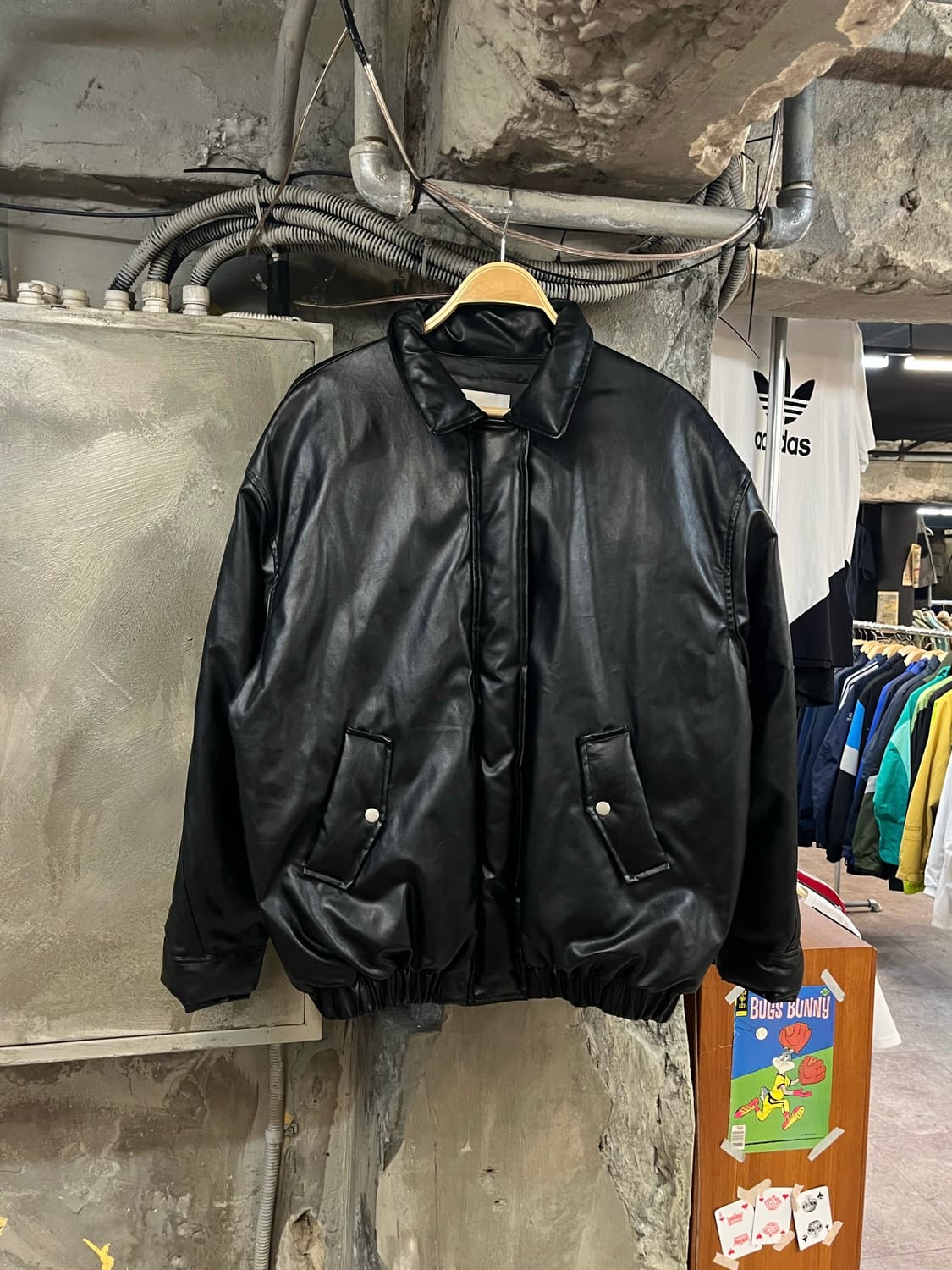 빈티지 레더 자켓 블랙 #csz2739 상품이미지1