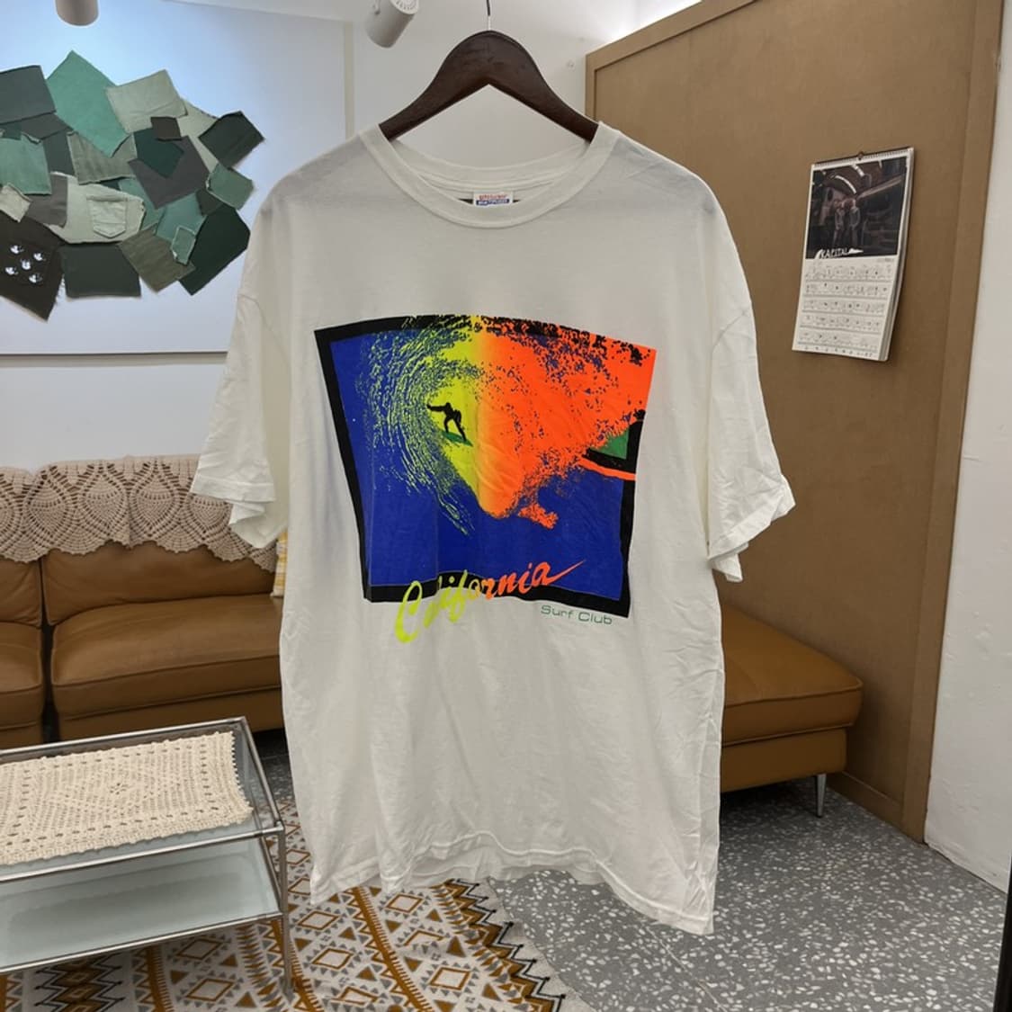 헤인즈 빈티지 스트릿 펑크 서퍼 프린팅 반팔티 XL C10635 상품이미지3