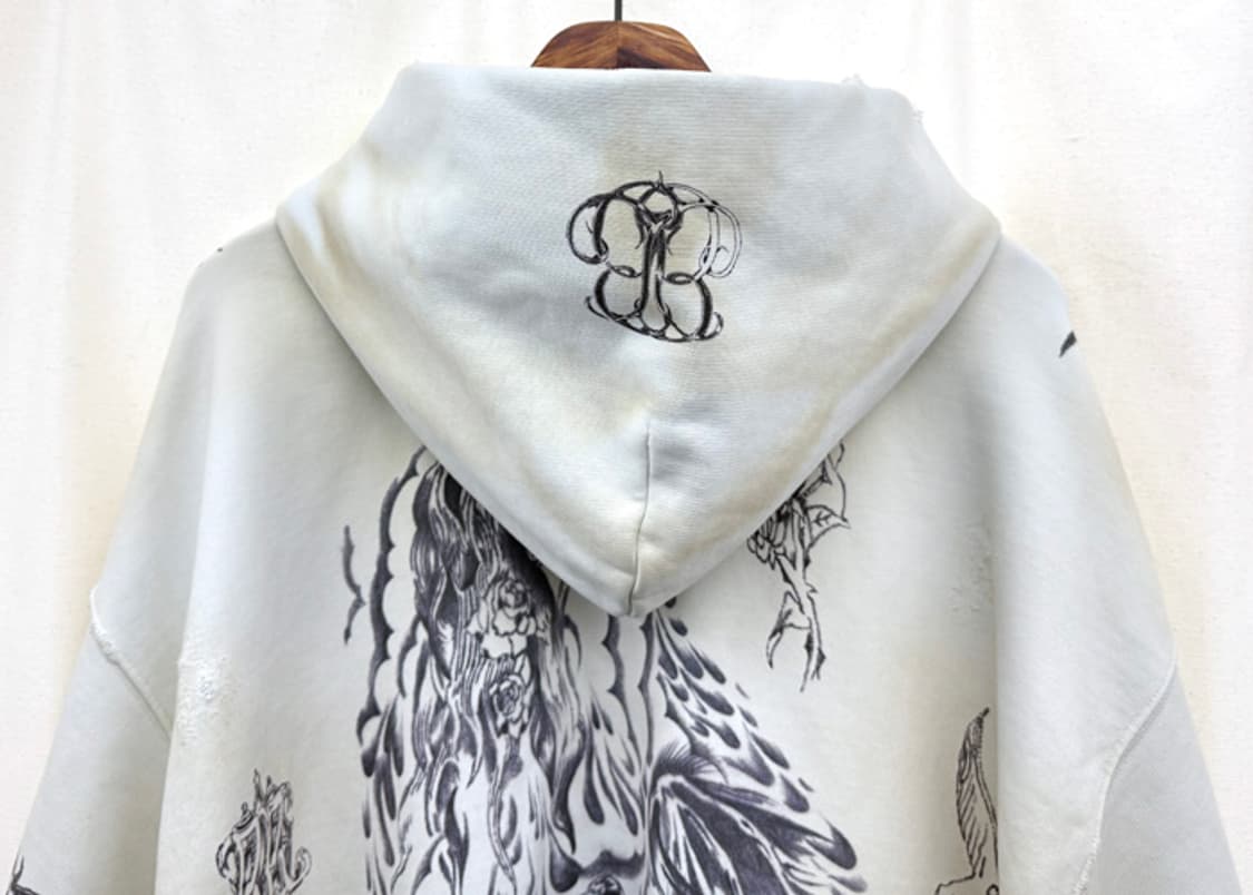 발렌시아가 24SS 타투 후드집업 상품이미지6