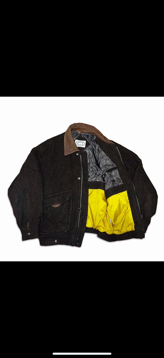 90s 캐주얼클럽 영국빈티지 울 헌팅 블루종 상품이미지6