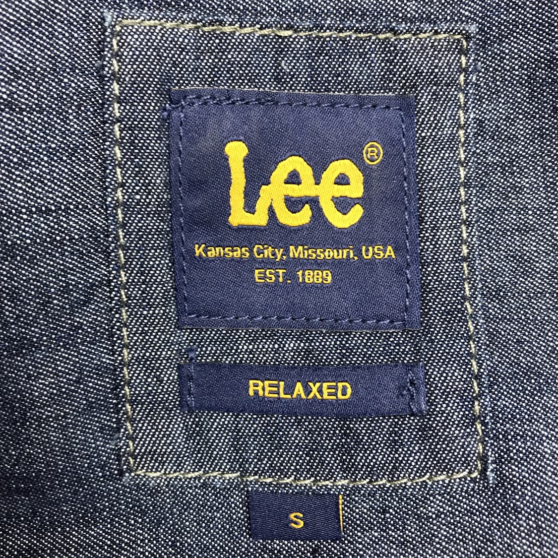 리 LEE 포켓 데님 반팔 셔츠 남방 오버핏 남성S 상품이미지5