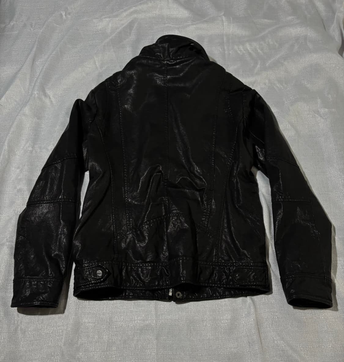 "Andew" Gimmick Glossy Lamskin Leather 상품이미지2