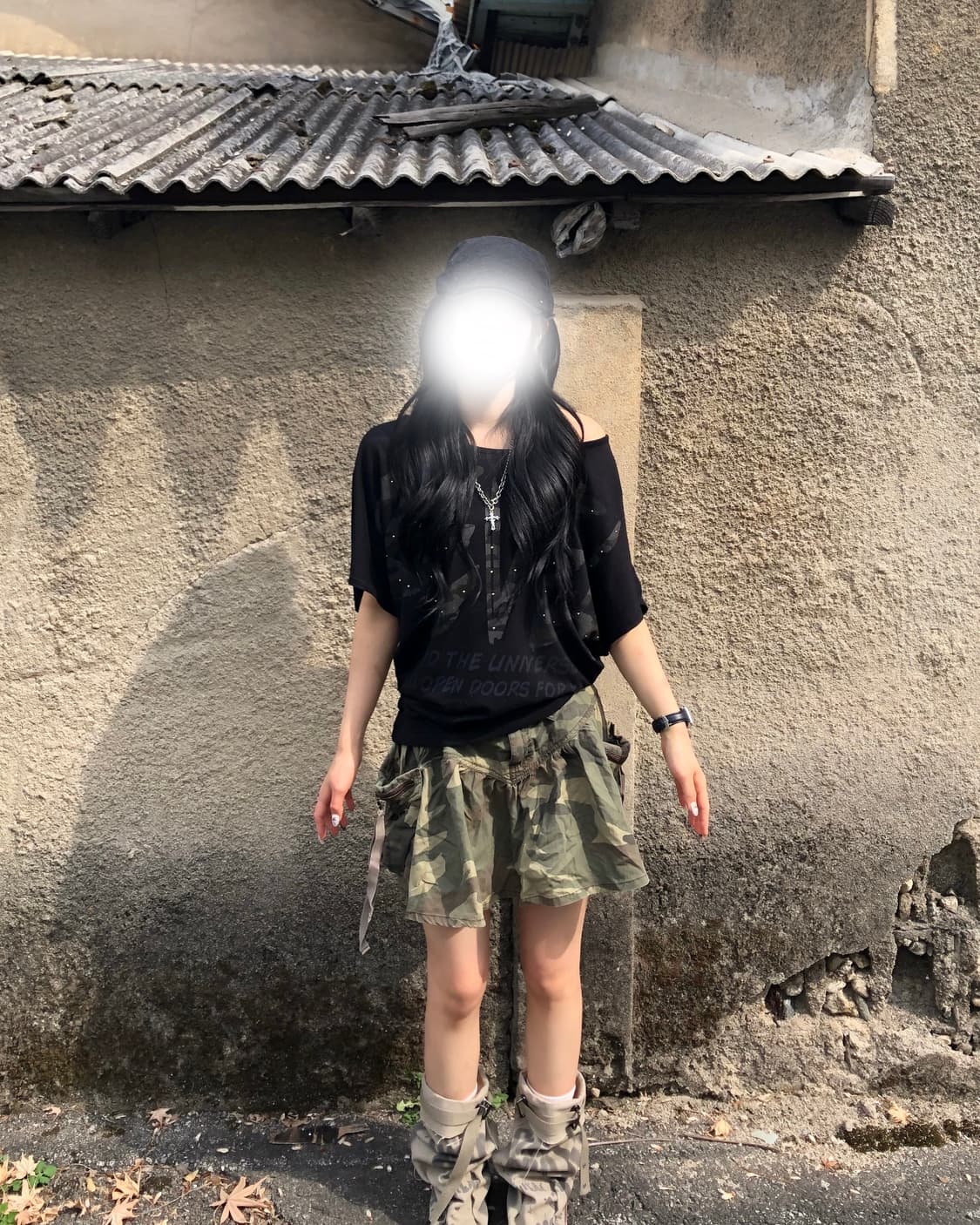 빈티지 밀리터리 원숄더 코디 상품이미지3