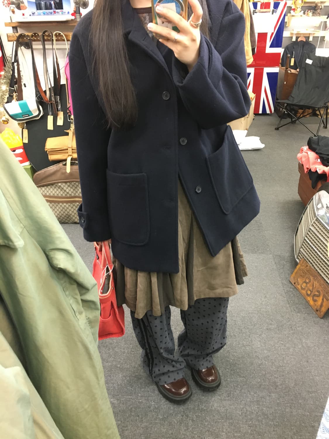 쟈니웨스트 하프 코트 상품이미지1