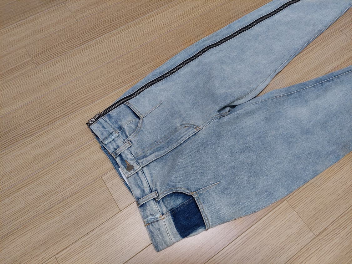 필립 림 하이라이즈 지퍼 디테일 스트레이트진 상품이미지4