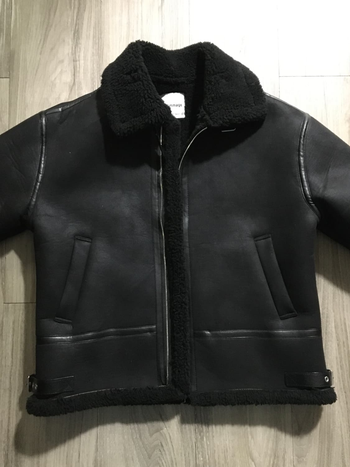 크롭 벤타 무스탕 상품이미지4