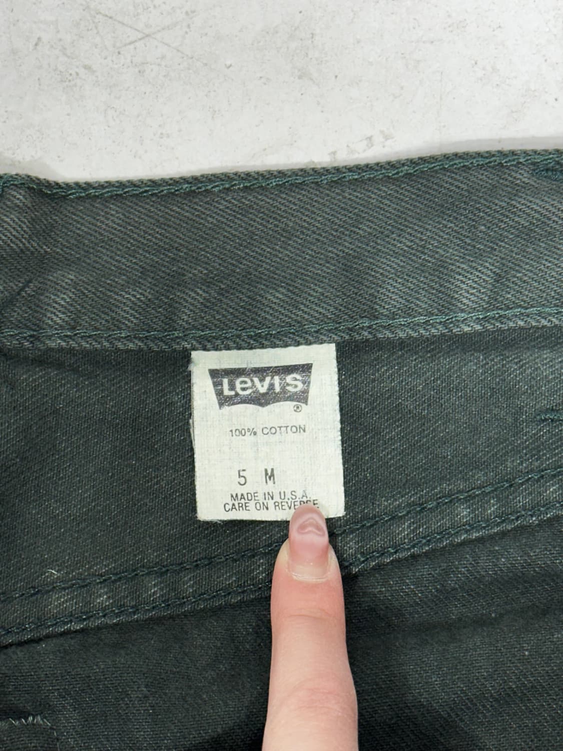 리바이스 17501 카키 워크 데님 팬츠 청바지 M 상품이미지7