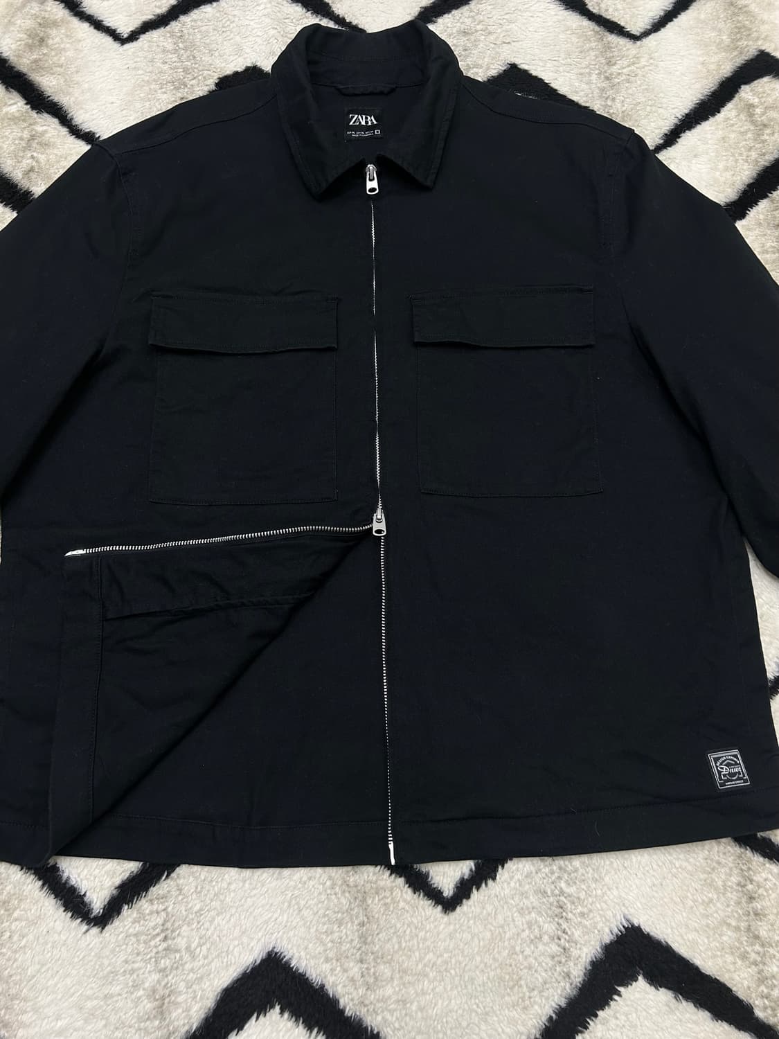 [한국2XL]ZARA 2Way 투포켓 코튼 자켓/블랙 상품이미지3