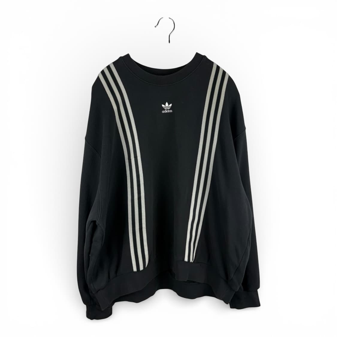 XL) 아디다스 70s 삼선 맨투맨 블랙 상품이미지1