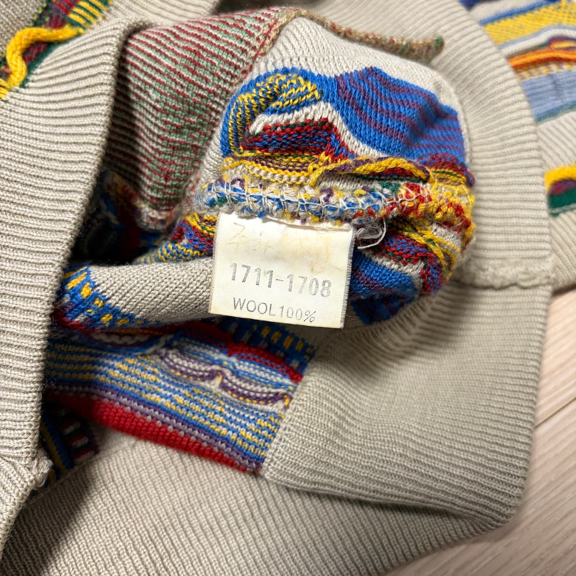 미쏘니 케이블 패턴 울 니트 가디건 상품이미지5