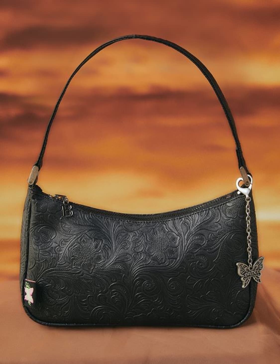 배디 파이톤 호보백 웨스턴 블랙 미니백 가방 y2k 카우보이 그런지 상품이미지1