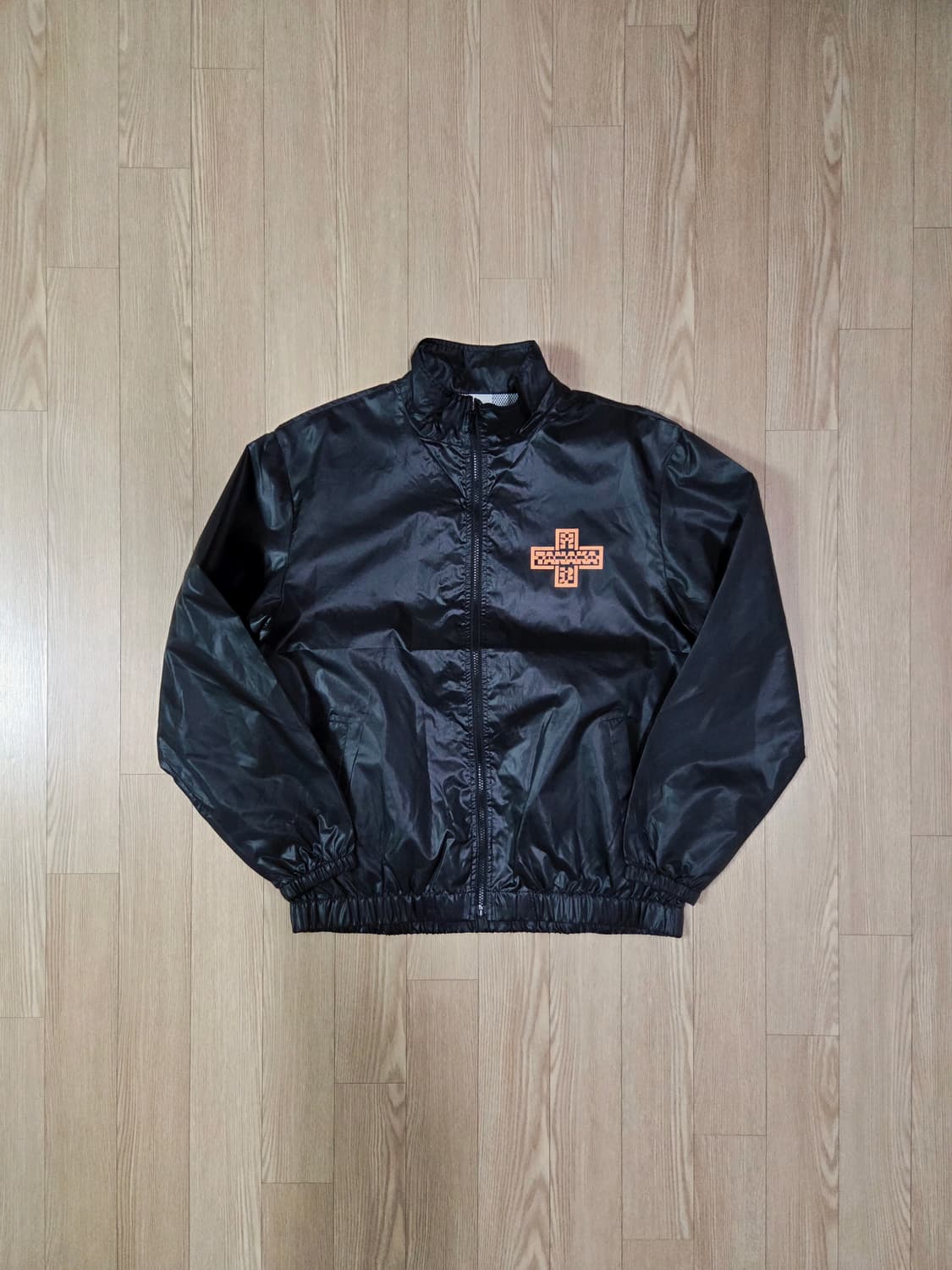 Printstar 블랙 윈드 브레이커 하이넥 점퍼 재킷 상품이미지1