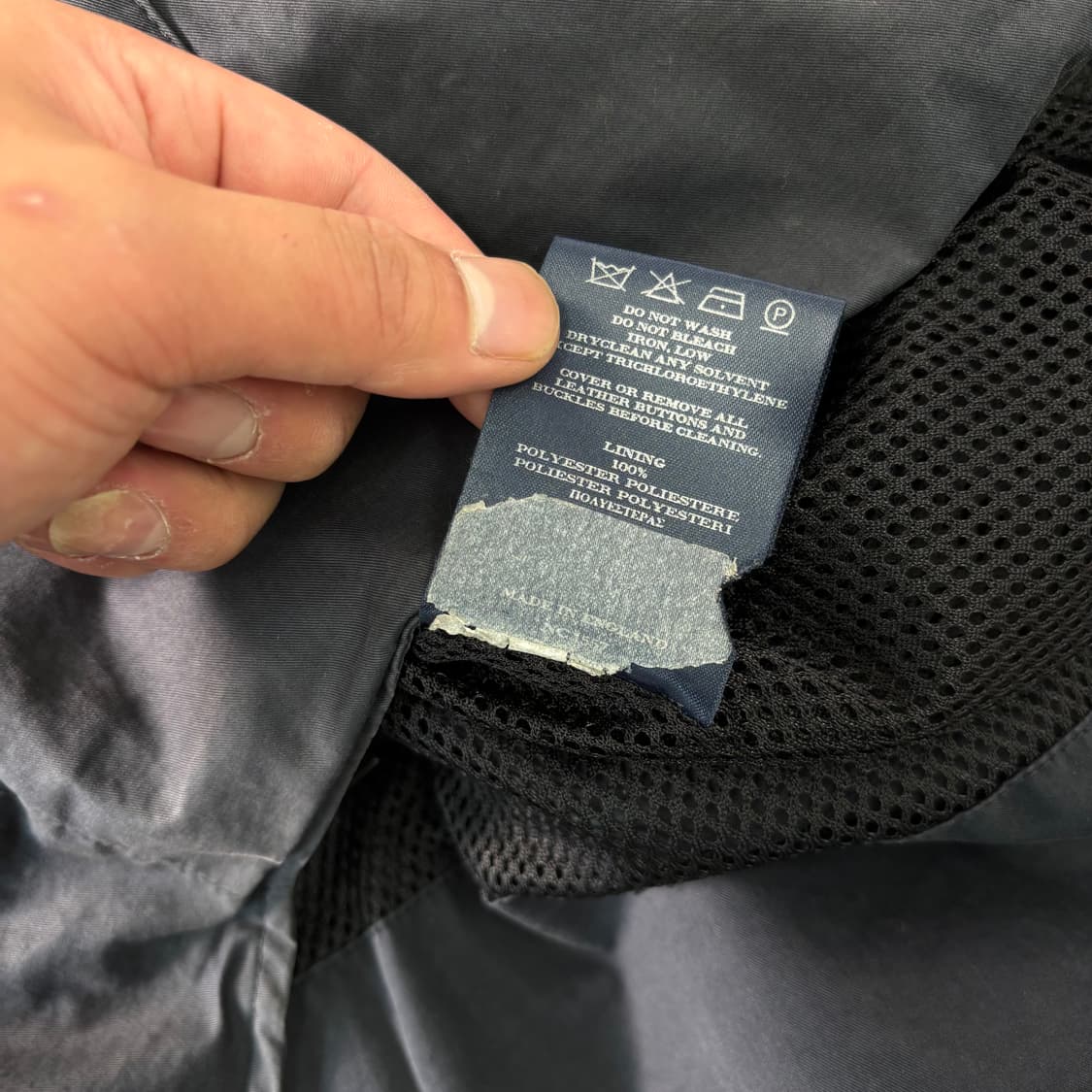 100 버버리 백화점택 노바체크 블루종 자켓  상품이미지6