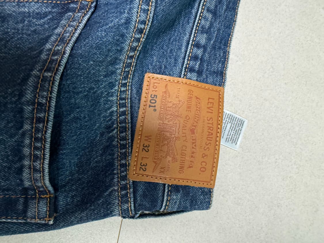 리바이스 501 중청 셀비지 32x32 상품이미지3