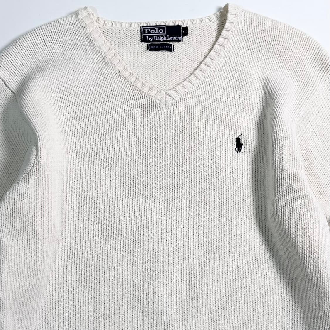 폴로 랄프로렌 화이트 코튼 니트    상품이미지2