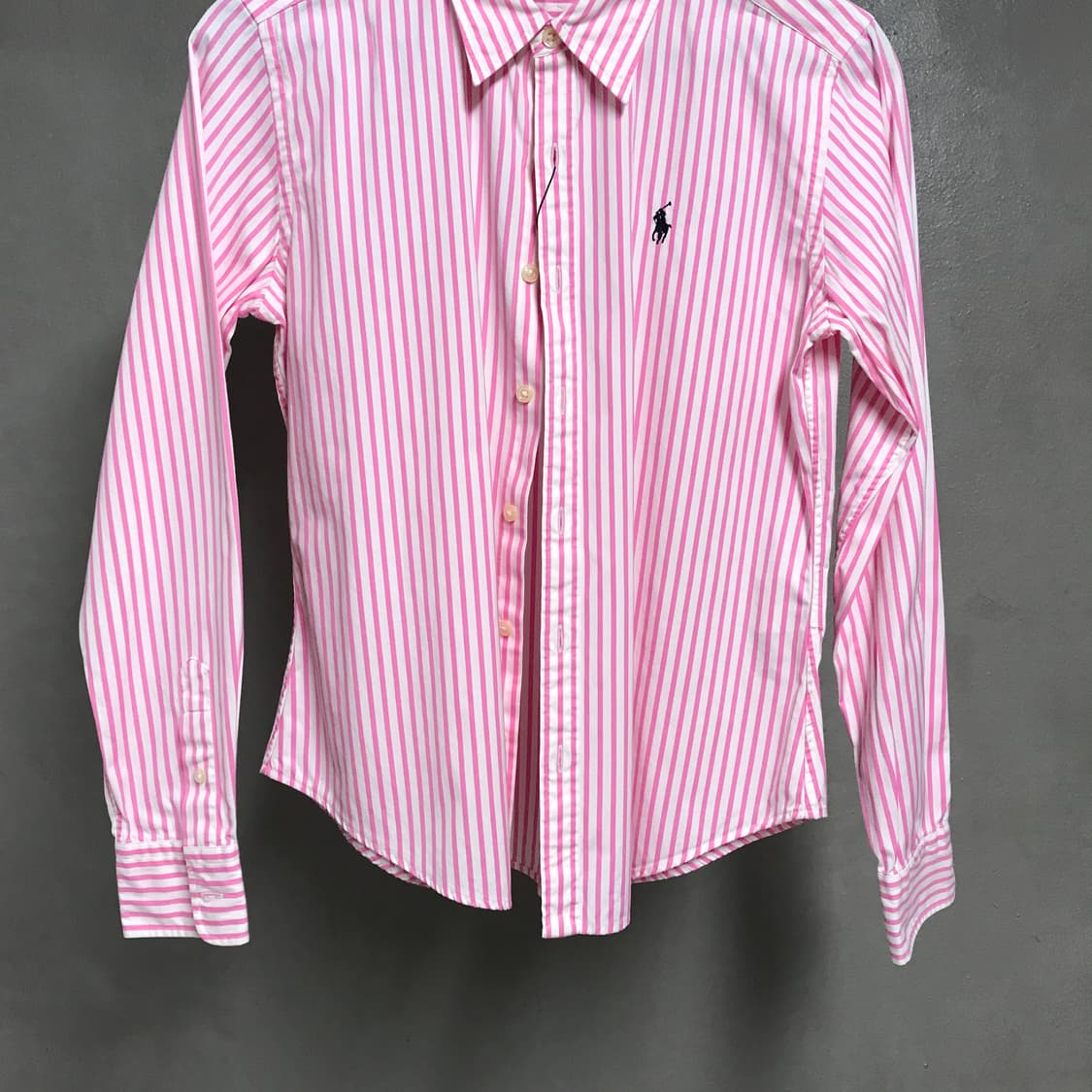 폴로 랄프로렌 스트라이프 셔츠 핑크 6(W) 상품이미지3
