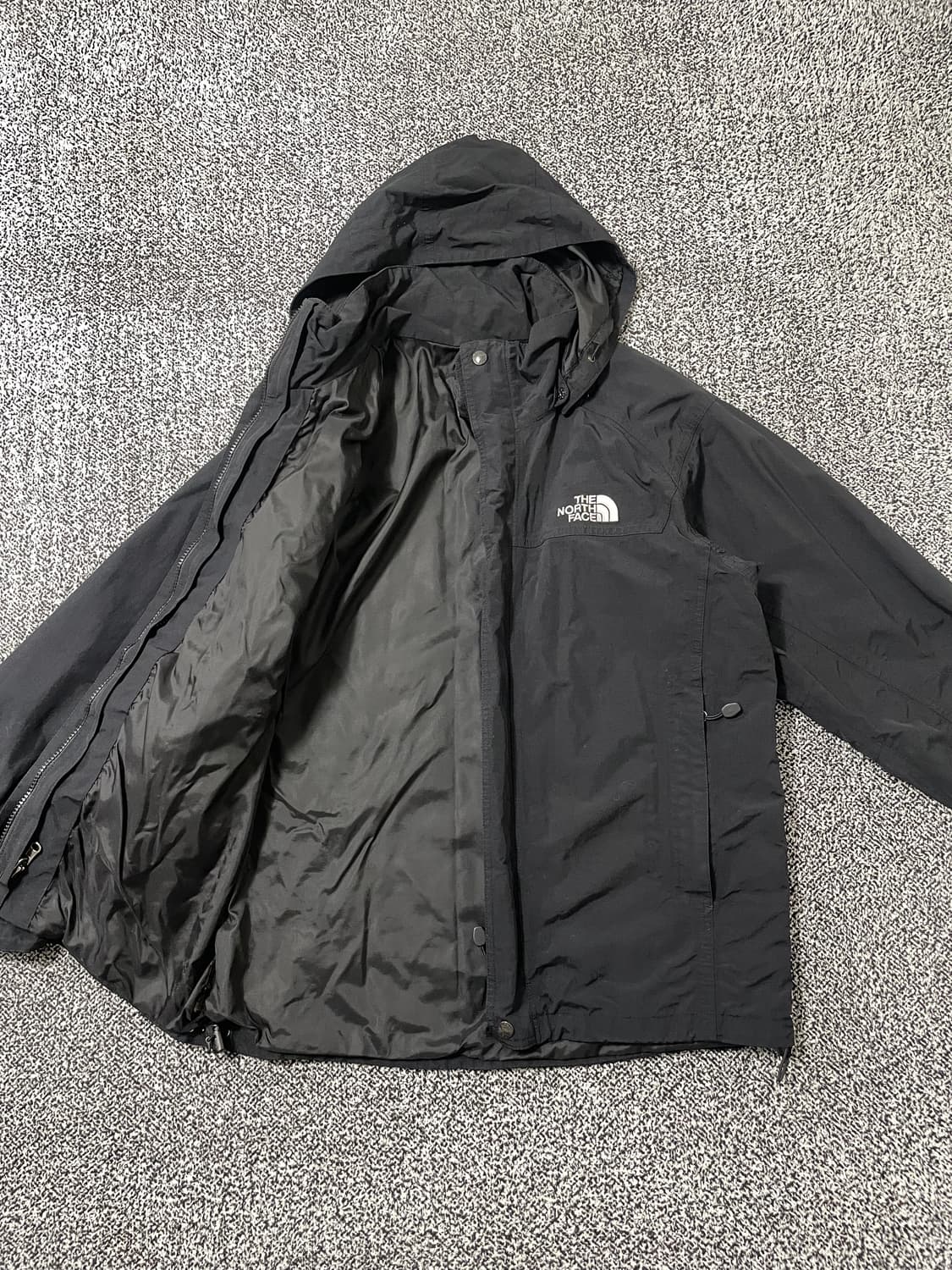 빈티지9. 노스페이스 하이벤트 후드 바람막이 윈드브레이커 블랙 점퍼 상품이미지3
