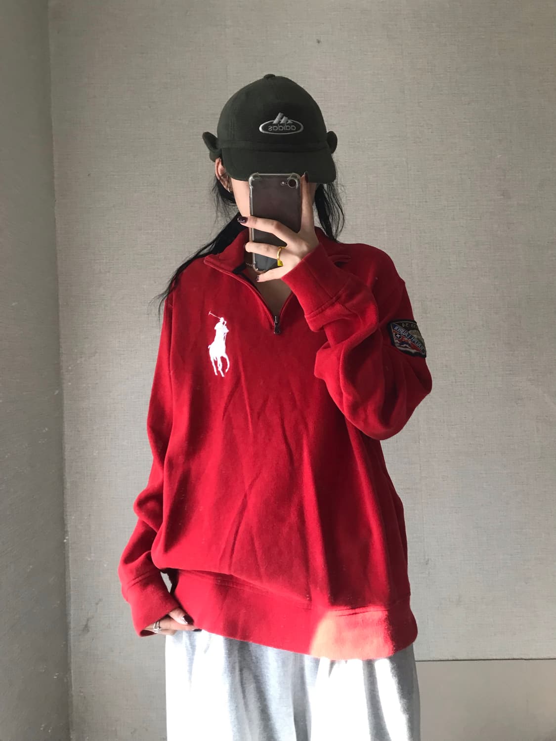 폴로 레드 빅포니 반집업 상품이미지1