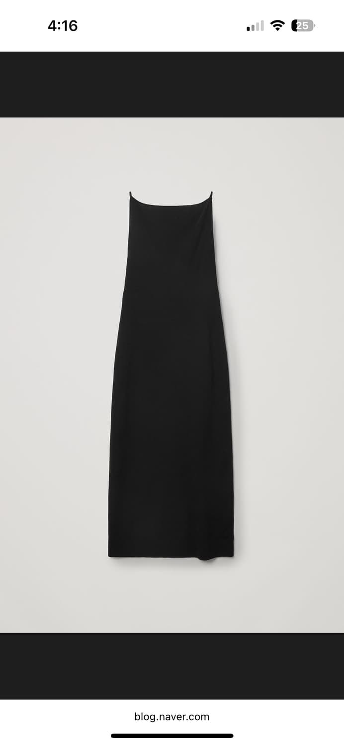 코스 cos 백리스 니티드 슬립드레스 상품이미지2