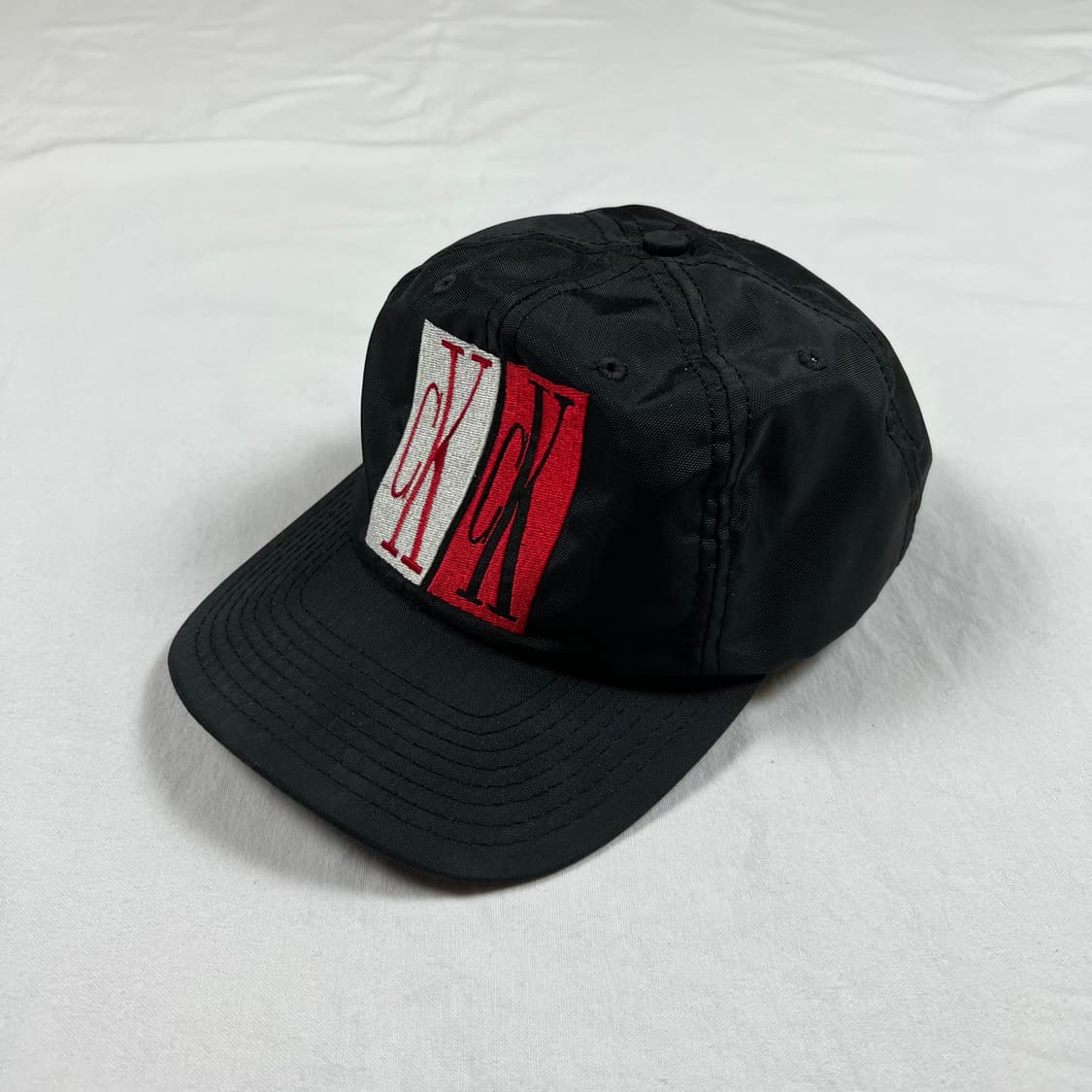 90s 캘빈클라인 cK 빅로고 트러커 스냅 캡 모자 상품이미지1