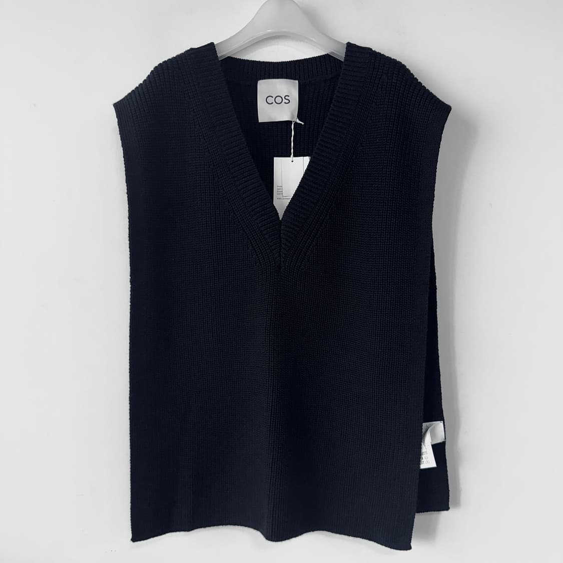 코스 COS 브이넥 리브드 베스트 [새상품] 상품이미지2