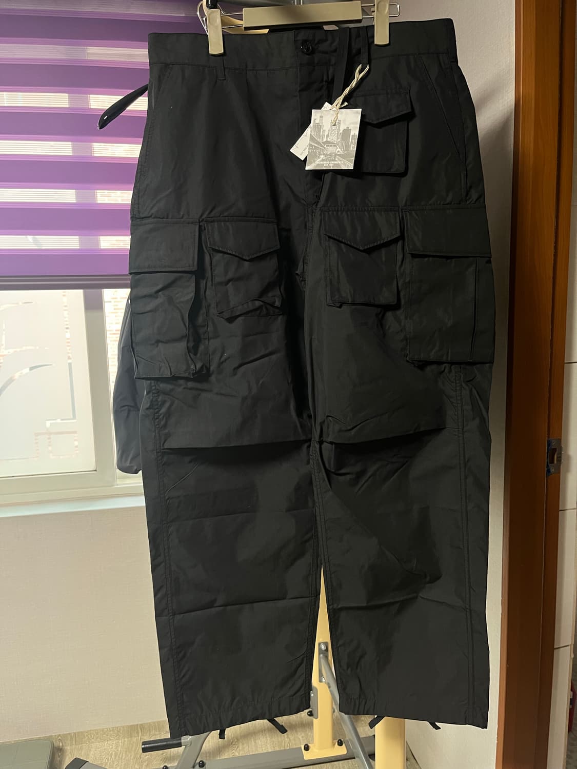 엔지니어드가먼츠 26ss fa팬츠 라이트 웨이트 나이코 블랙 L 상품이미지3