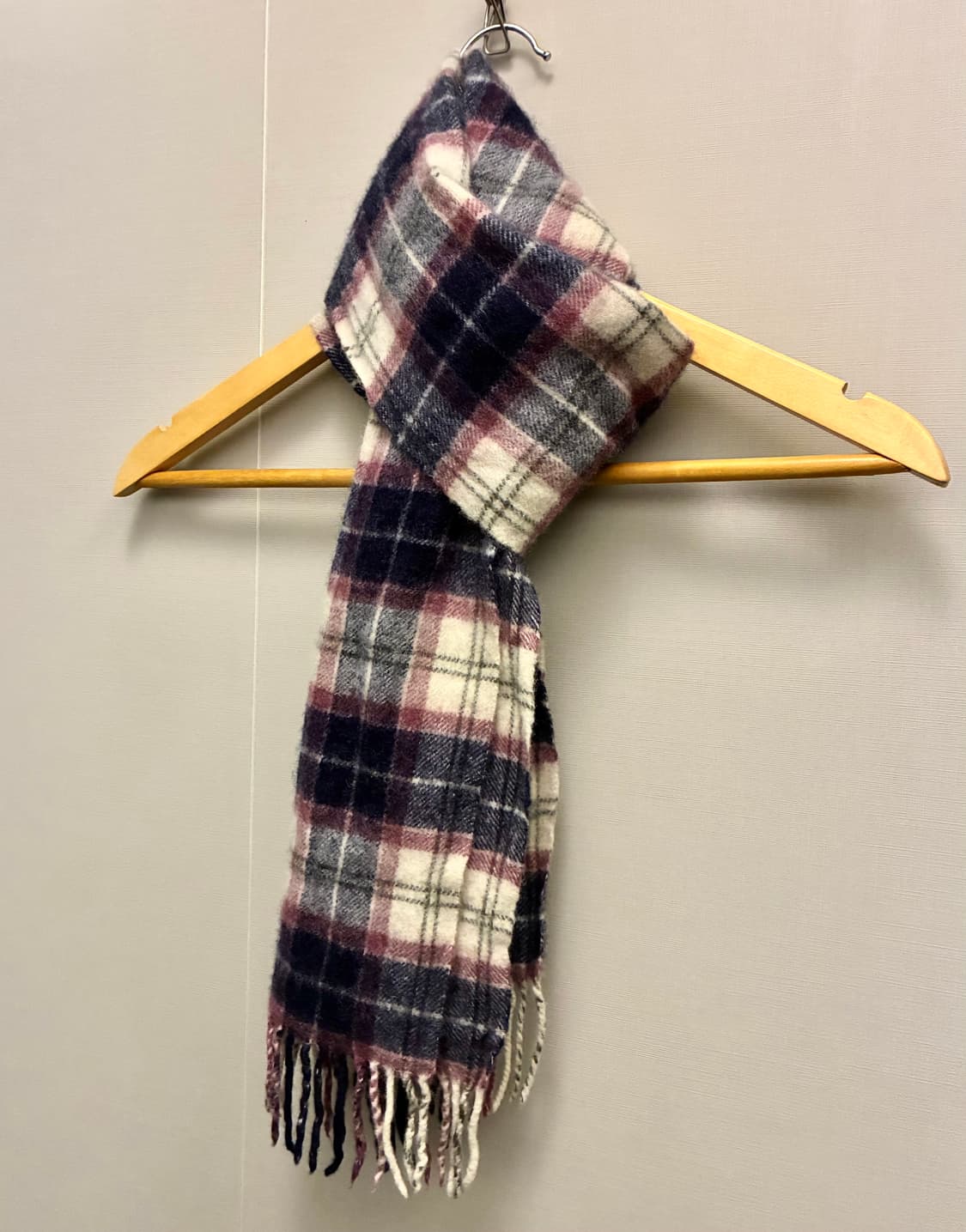 Barbour 바버 램스울 스트라이프 타탄체크 숏머플러 목도리 상품이미지8