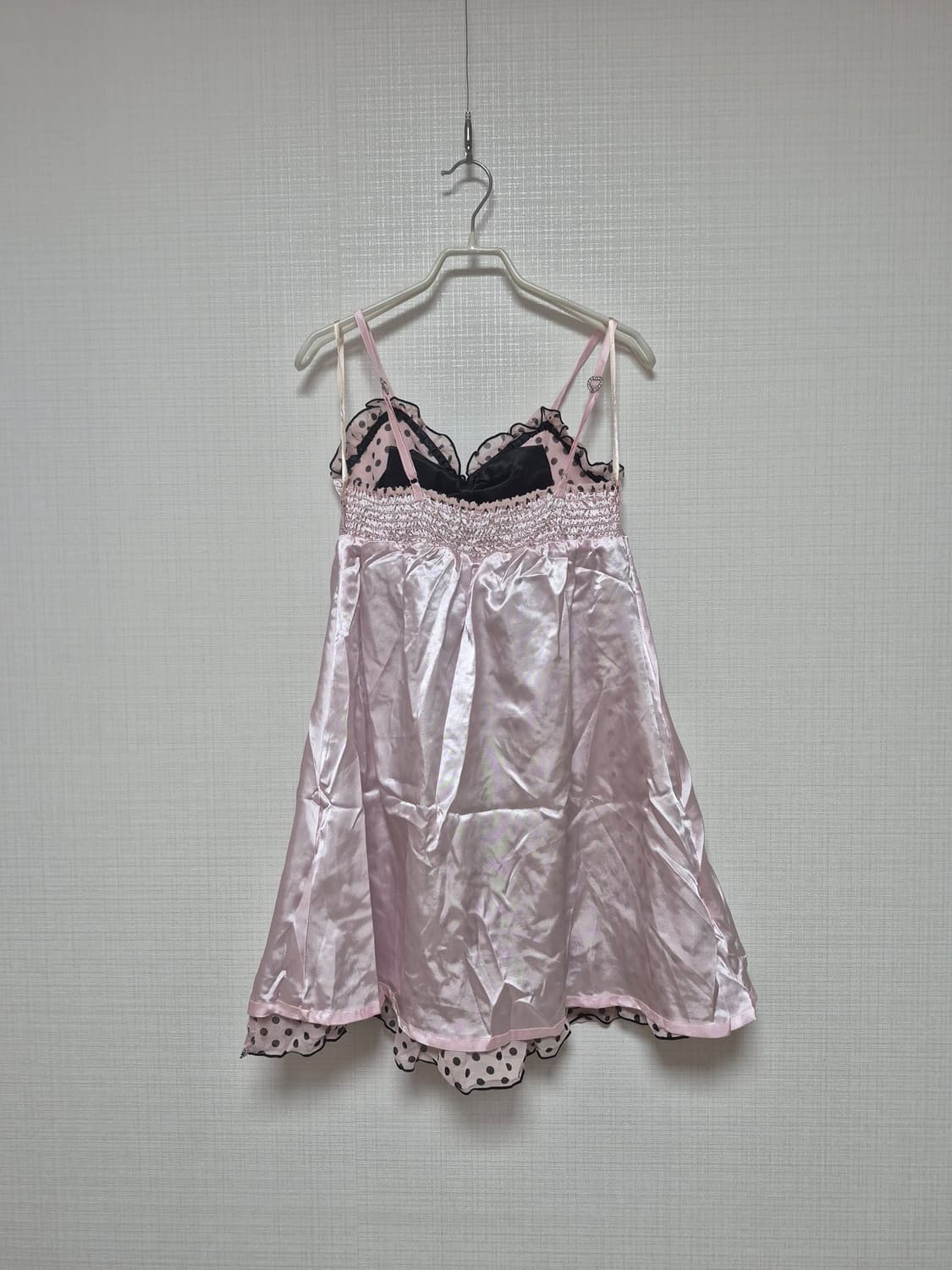 트라랄라 샘플 초고전템 핑크도트 리본원피스 상품이미지3