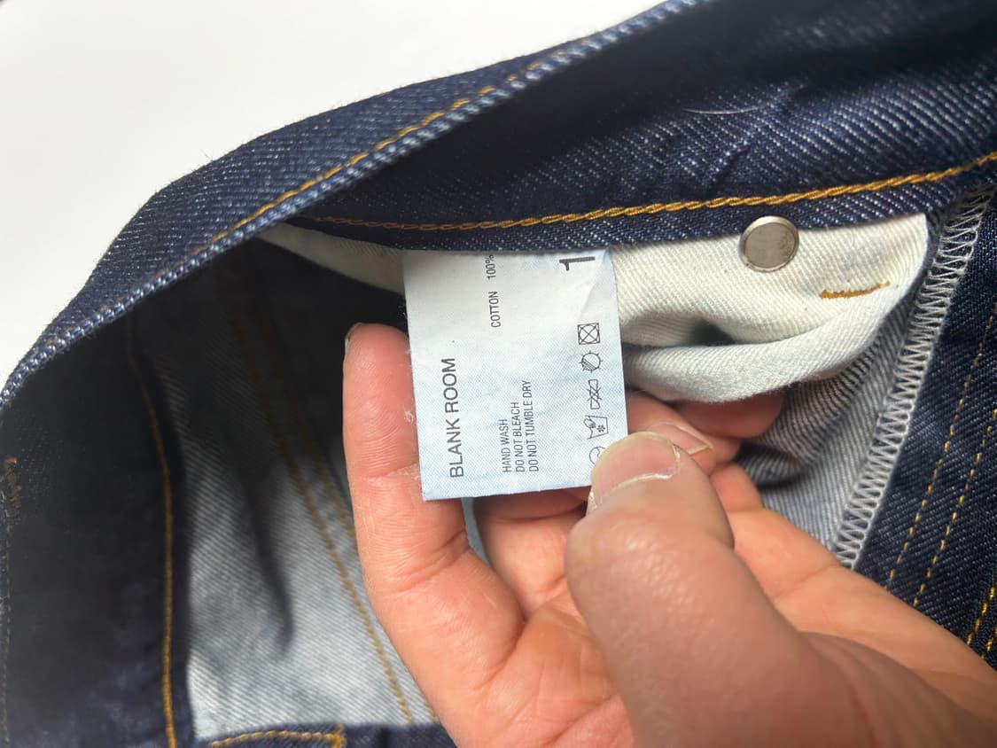 블랭크룸 세미 와이드 데님 팬츠 30인치 상품이미지8