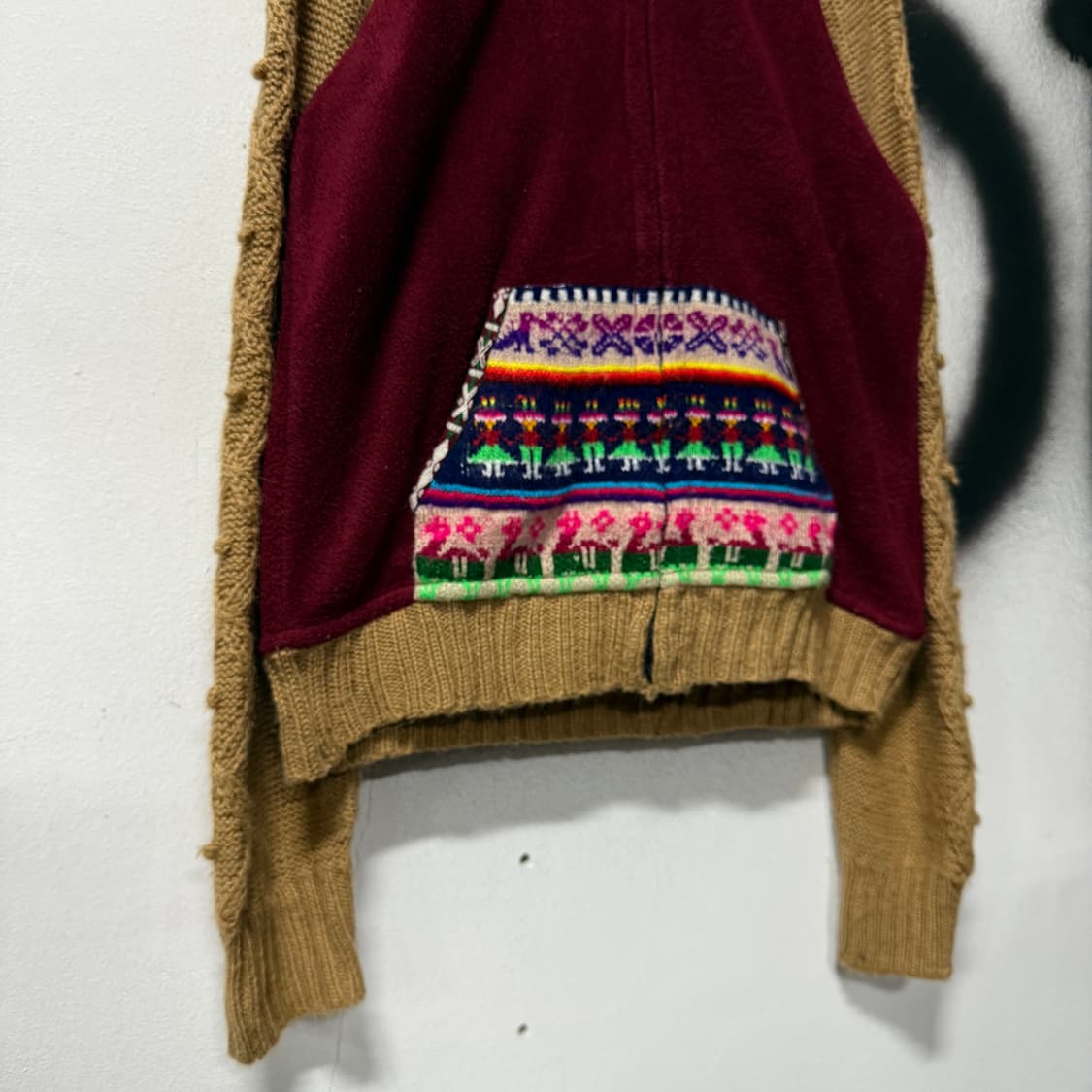 티티카카 Titicaca 모리 에스닉 스타일 울 니트 집업 후디 상품이미지4