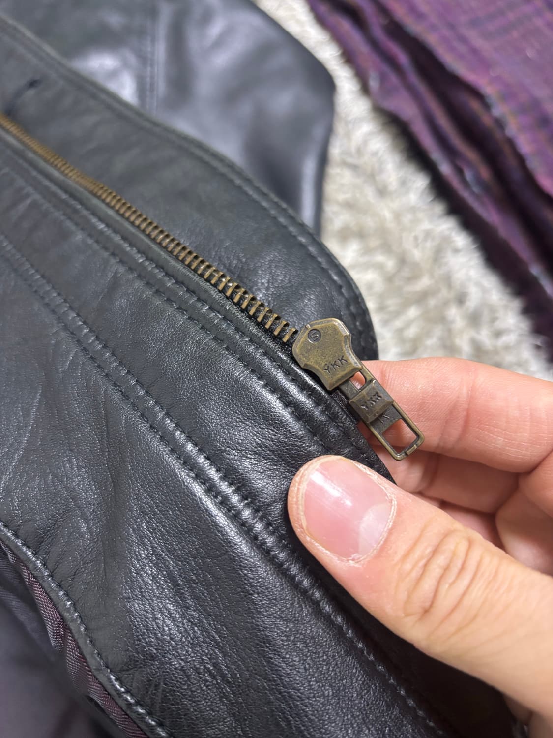 일본판 양가죽 자켓 사이즈 105 상품이미지6