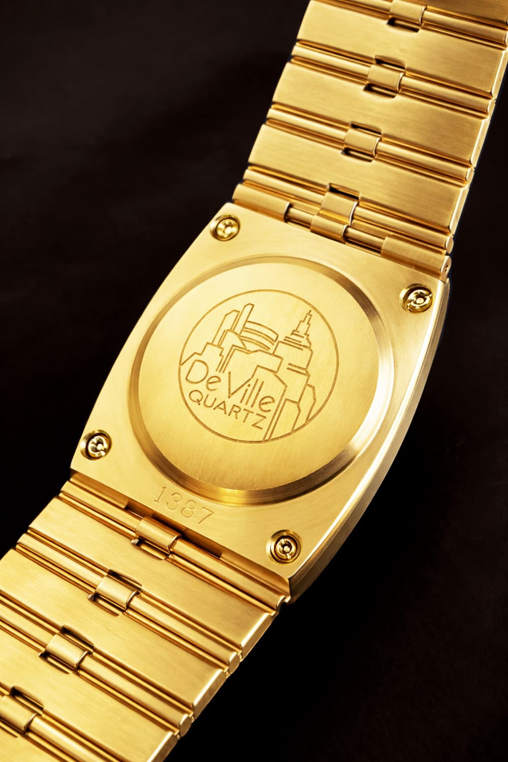 희귀 오메가 드빌 스퀘어 금장 그린 다이얼 여성 쿼츠 시계 상품이미지4