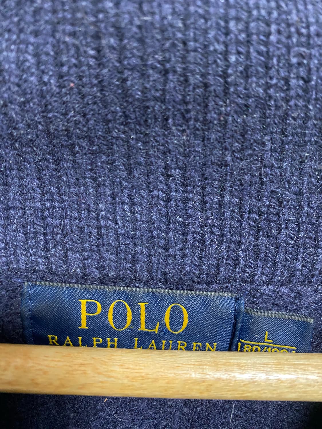 폴로 랄프로렌  숄카라 케이블 니트 가디건 L 상품이미지2