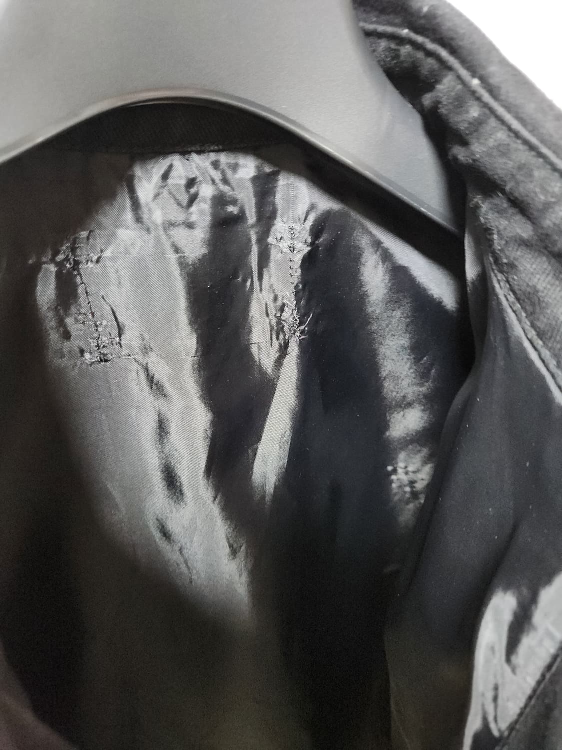 매스노운 블랙 데님 코치 자켓 XL 상품이미지4