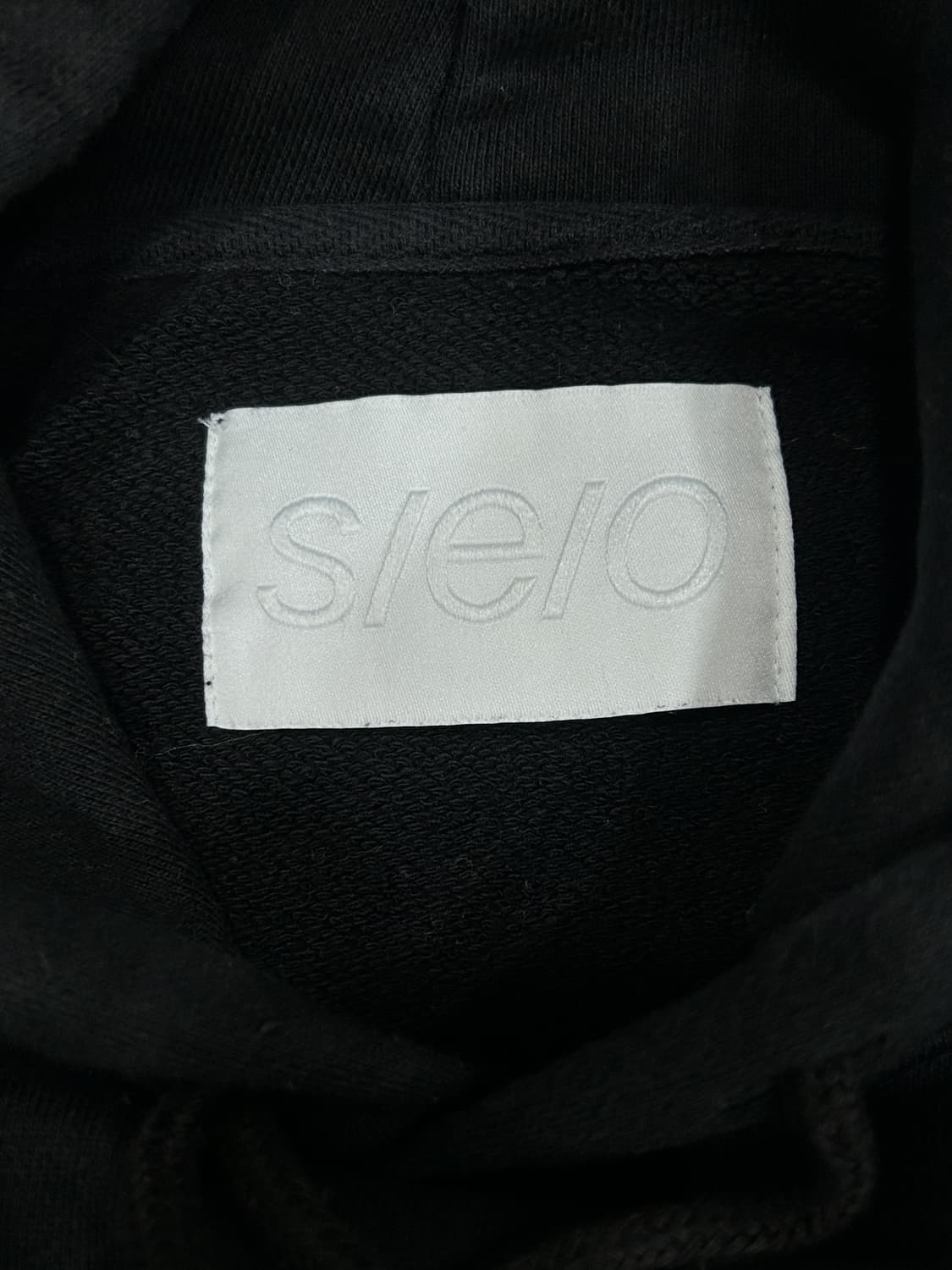 SEO 에스이오 등판 로고 자수 후드티 오버핏 M 남녀공용 상품이미지5