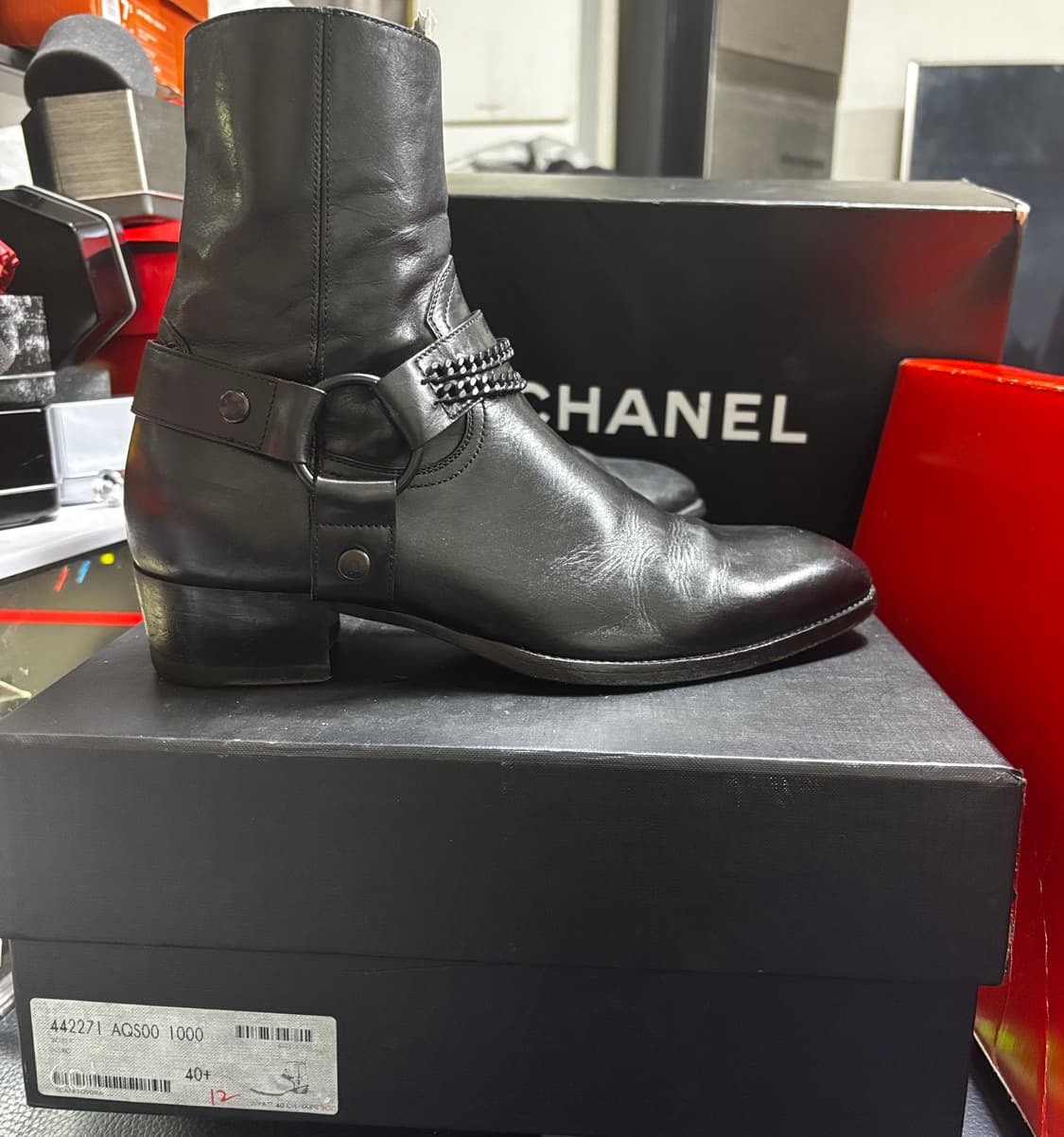 16f/w 에디슬리먼 생로랑 와이어링 부츠 박스포함 40.5 상품이미지3